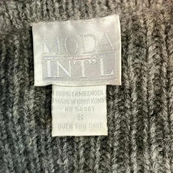 MODA INT’L size small (oversized) 100% Lambs Wool - Picture 10 of 11
